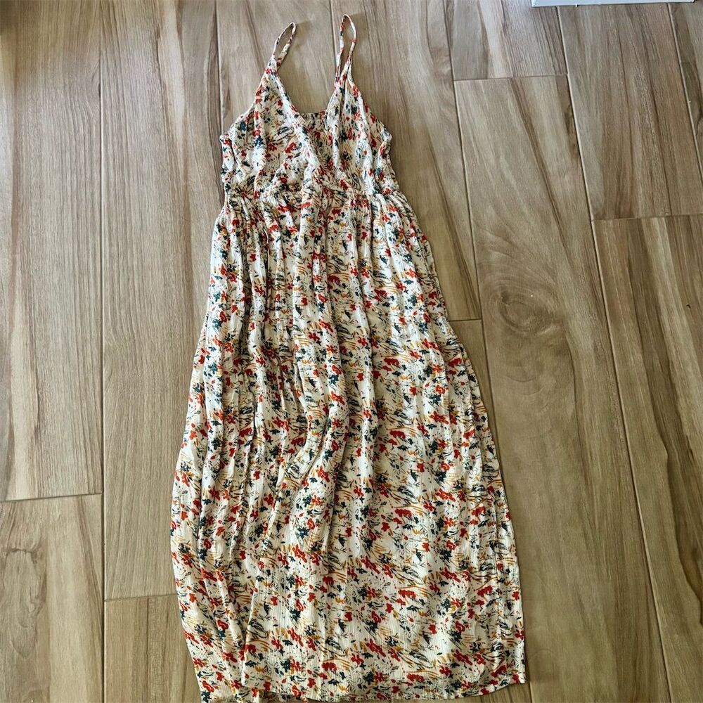 Sim & Sam Women's Floral Maxi Dress Multicolor Size M Spring Casual